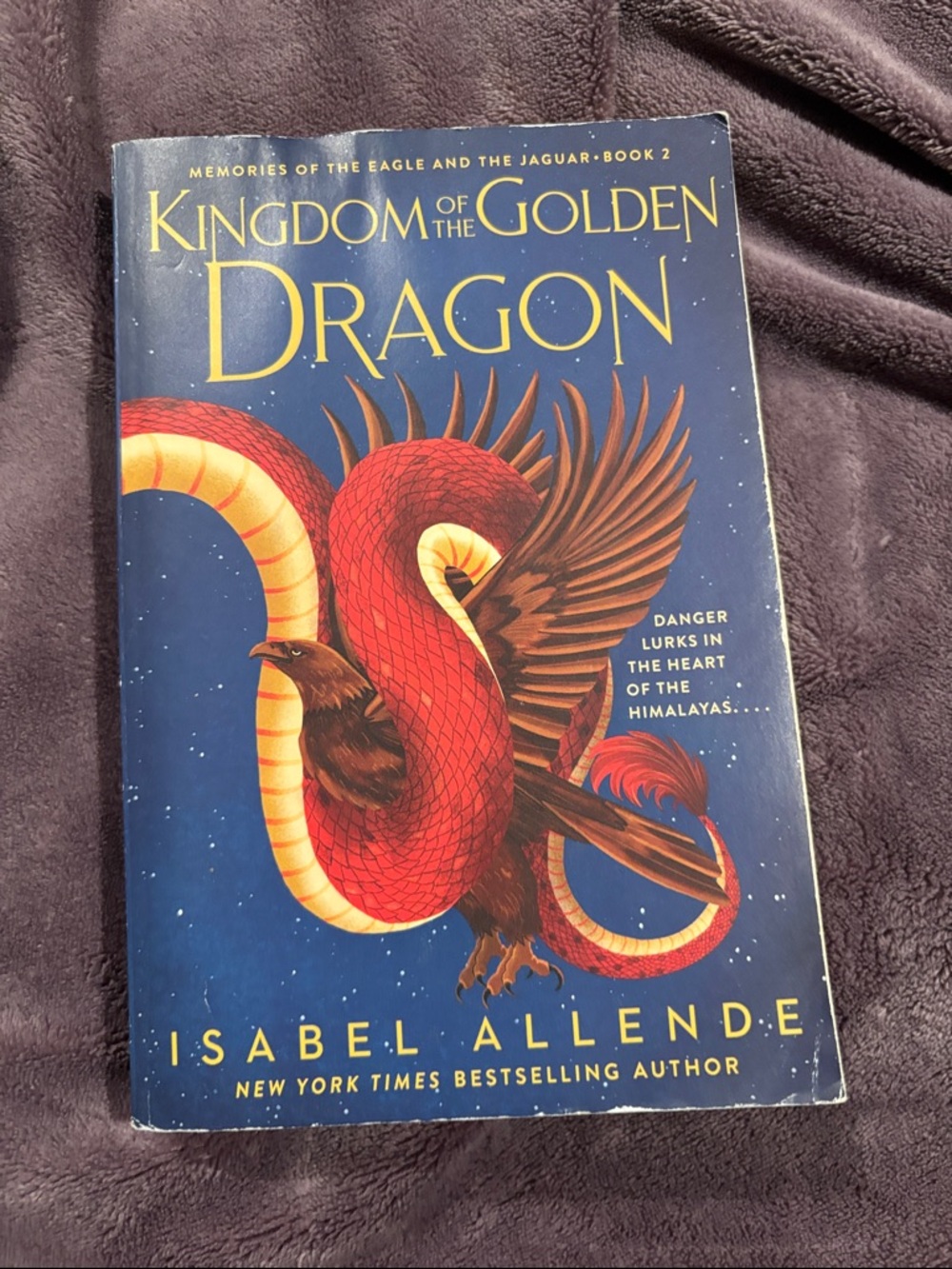Kingdom of the Golden Dragon by Isabel Allende - Red & Blue Cover